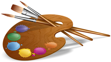 Paint, Brushes, Palette Painting - Palette (416x340)