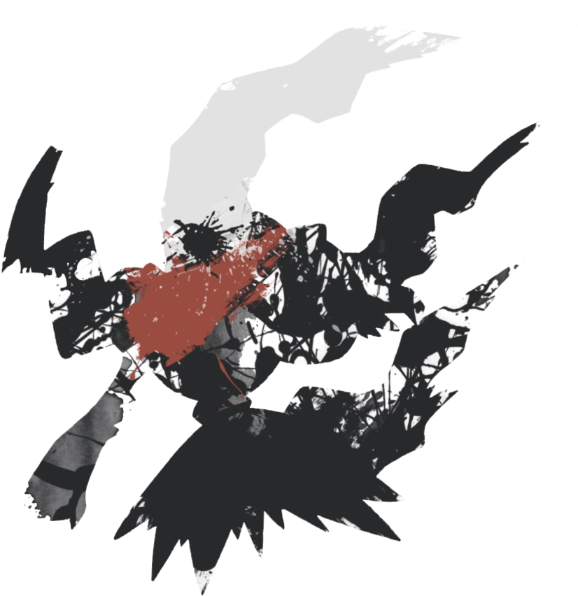 Darkrai Paint Splatter Graphics By Hollyshobbies - Pokemon Darkrai (885x903)