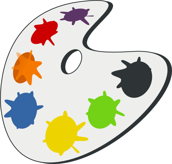 Art Palette Clip Art At Clker - Paint Palette (600x572)