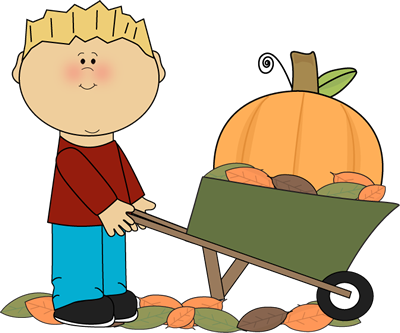 Pumpkin Clip Art For Kids - Pronoun Flashcards (400x333)
