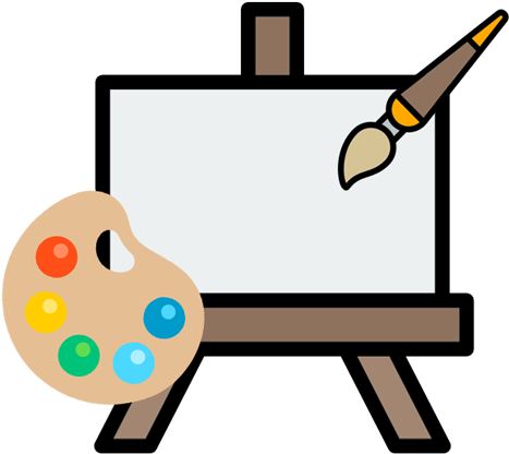 Transparent Background Easel Clipart (512x512)