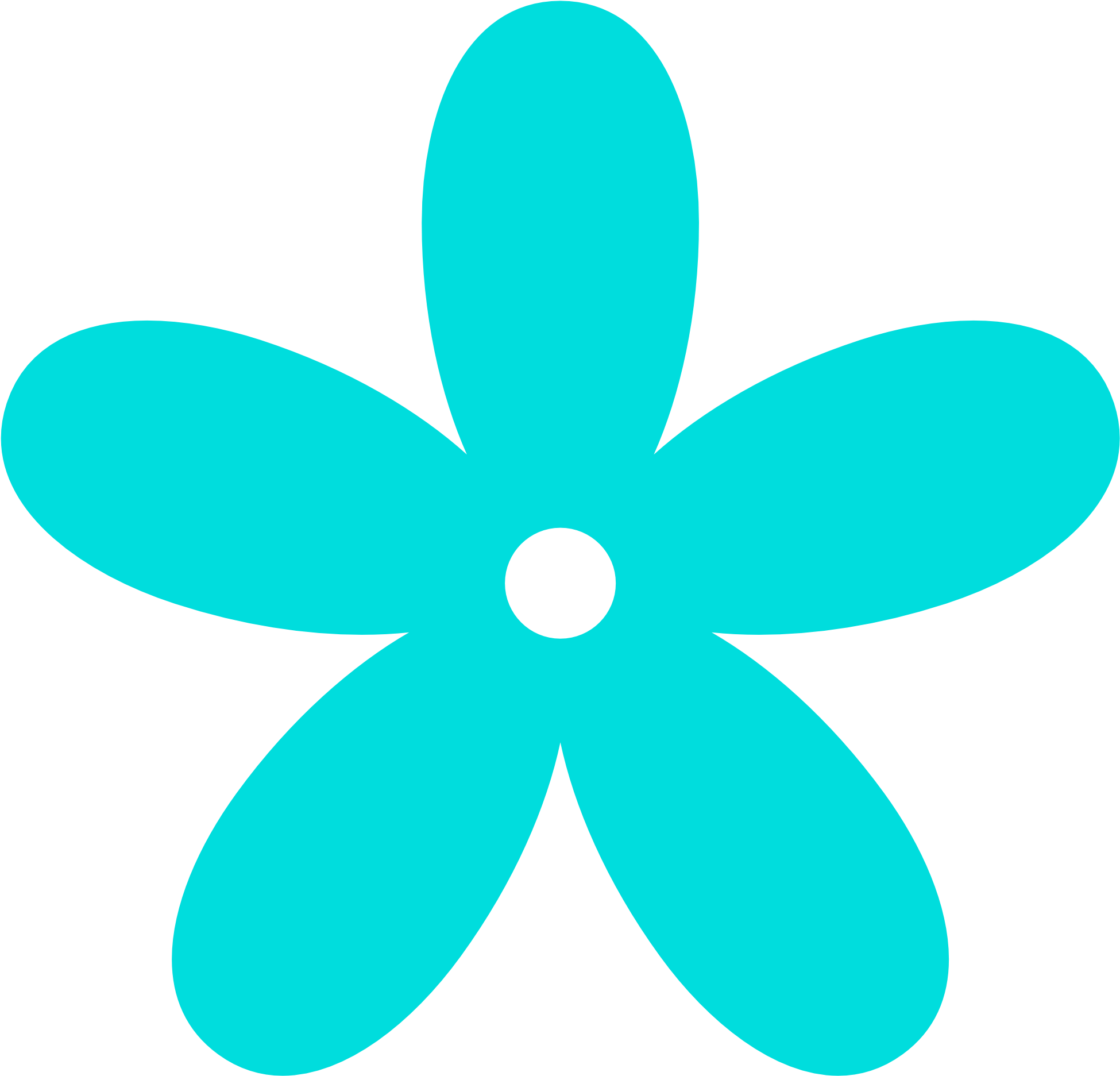 Blue - Color - Clipart - Pink Flower Clipart Transparent Background (1969x1952)