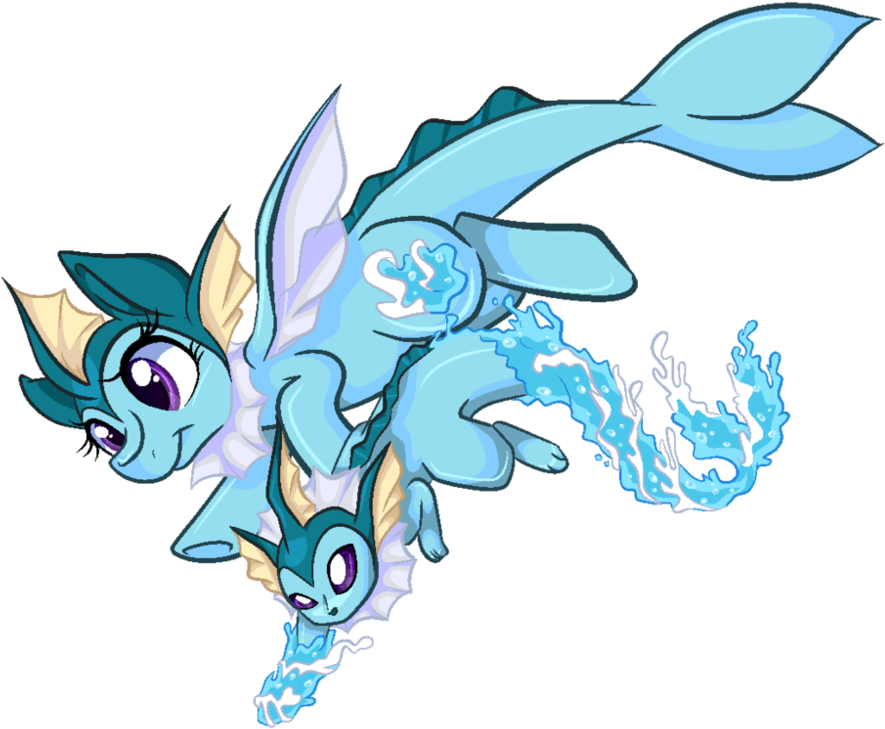Vaporeon By Ponypaintsplatter Vaporeon By Ponypaintsplatter - Drawing (1001x798)
