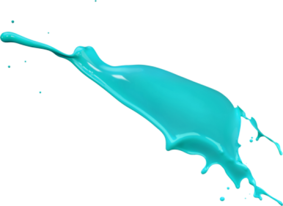 Paint Splash Blue - Black Paint Splash Png (580x423)