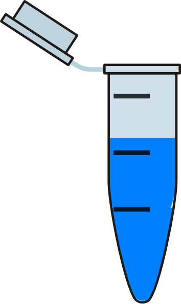 Eppendorf Tube With Serum Clip Art - Eppendorf Tube With Liquid (354x594)