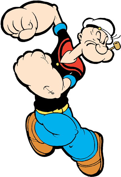 Popeye The Sailor Man Clipart - Angry Popeye The Sailor Man (425x604)