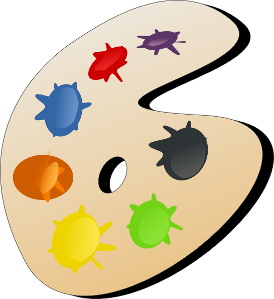 Paleta De Cores Clip Art - Palete De Cores Png (546x595)
