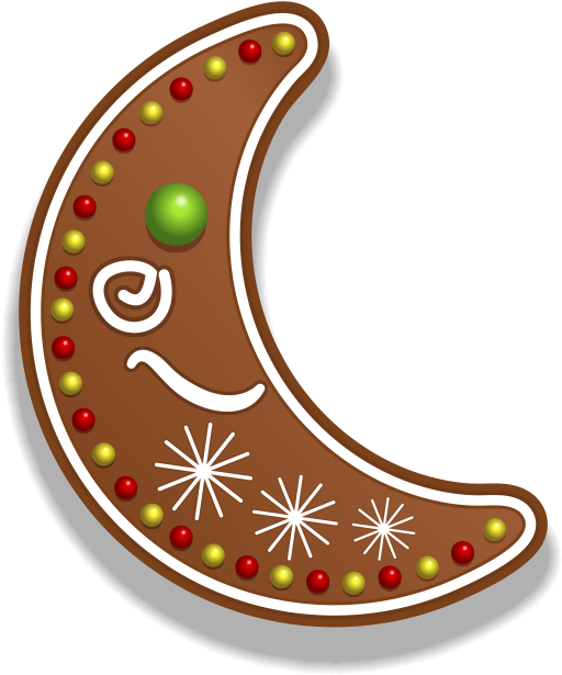 Tubes Noel / Cannes, Pains D'épices, Bonbons - Christmas Gingerbread Cookies Clipart (673x736)