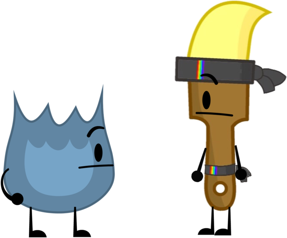 Blue Firey Meets Color Ninja Paintbrush By Darksthehedgehog - Paintbrush (978x816)