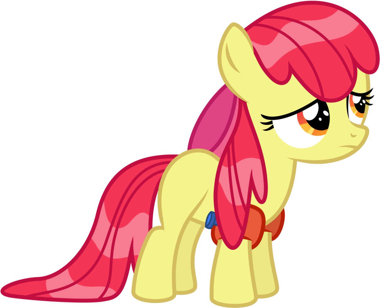 Wet Mane Apple Bloom By Midnight Blitz - Art (1280x985)