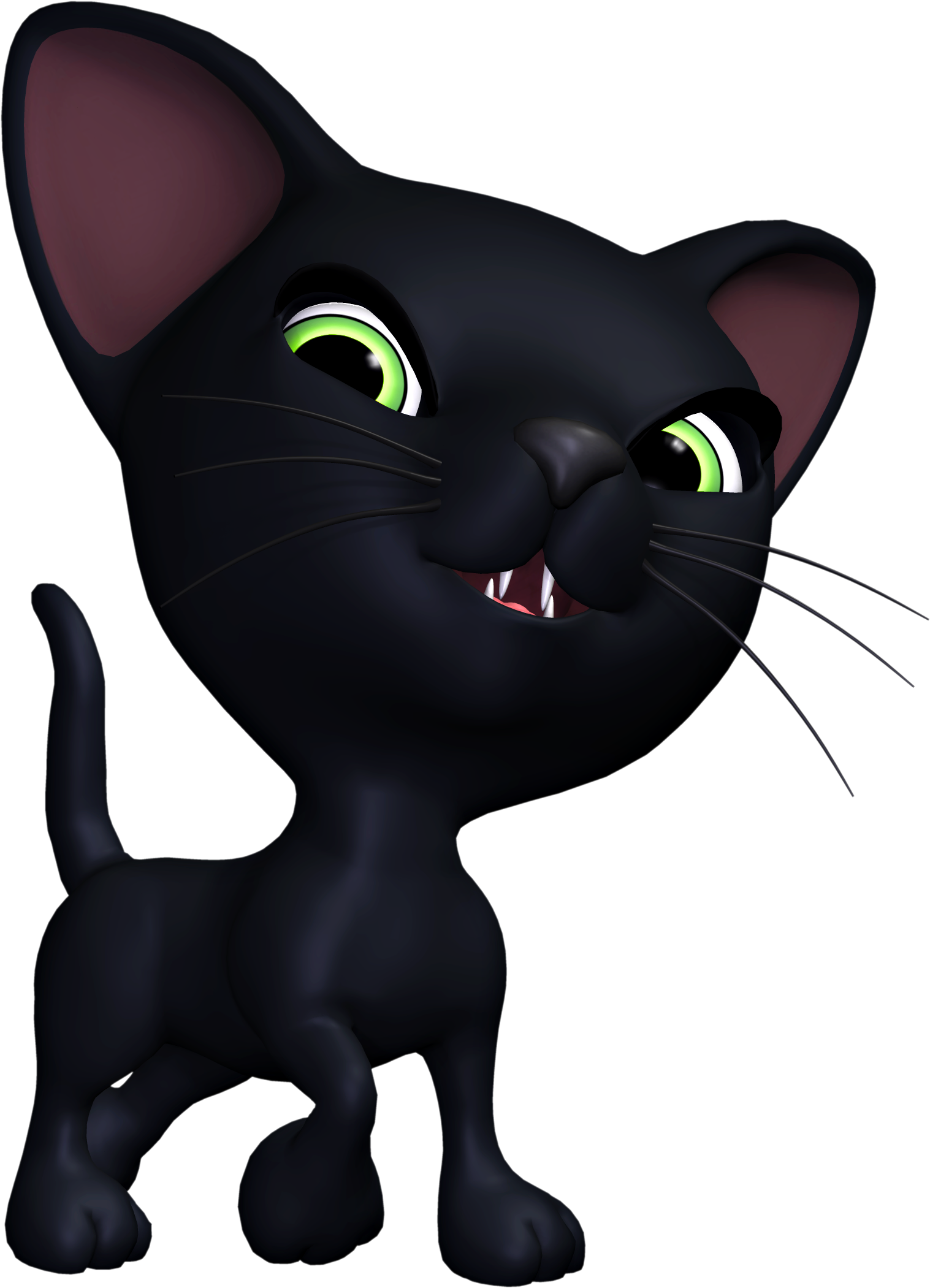 Chat Halloween 3 Png - Black Cat (1517x2101)