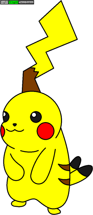 Glitched Pikachu Ibis Paint X To Ms Paint By Lightdragonswordsman - Ibis Paint X Drawings (300x690)