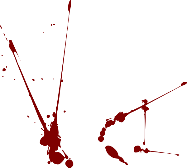 Blood Splatter4 Clip Art - Blood Splatter Public Domain Png (600x539)