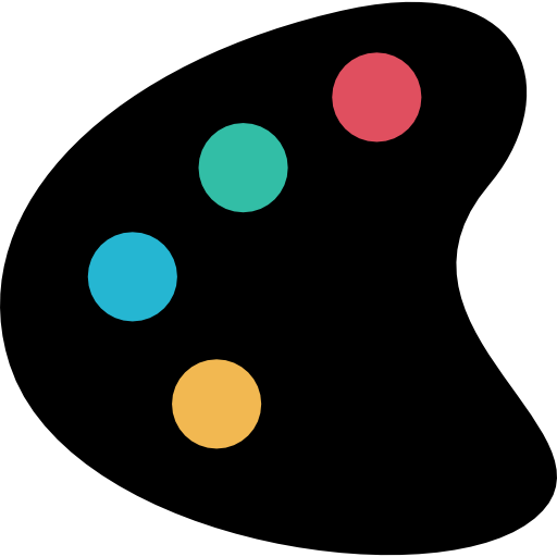 Painting Palette Silhouette Icons Free Paint Palette - School (512x512)