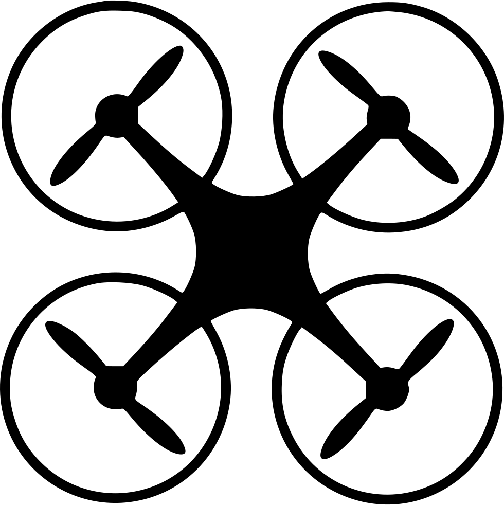 Fpv Quadcopter Unmanned Aerial Vehicle Mavic Pro Phantom - Quadcopter Svg (980x982)