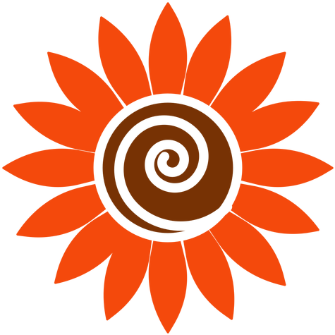 Flat Sunflower Head Clipart Transparent Png - Sunflower Logos (512x512)