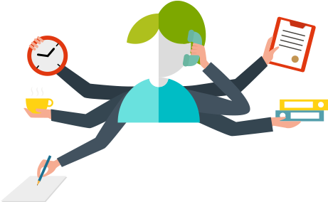 Most Experts Agree That Today's Workers Must Simultaneously - Personal Assistant Clipart Png (469x297)