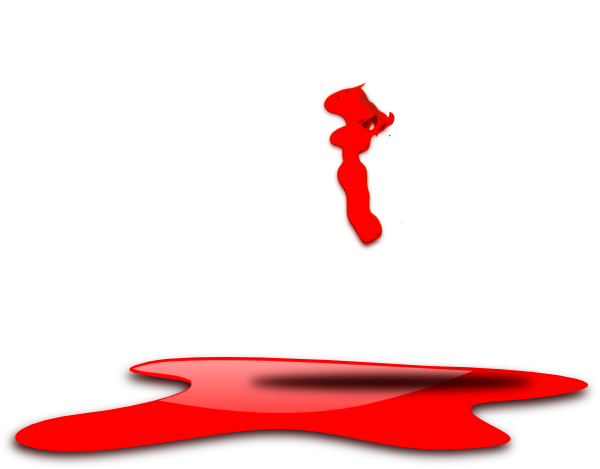 Smear - Clipart - Blood (600x469)
