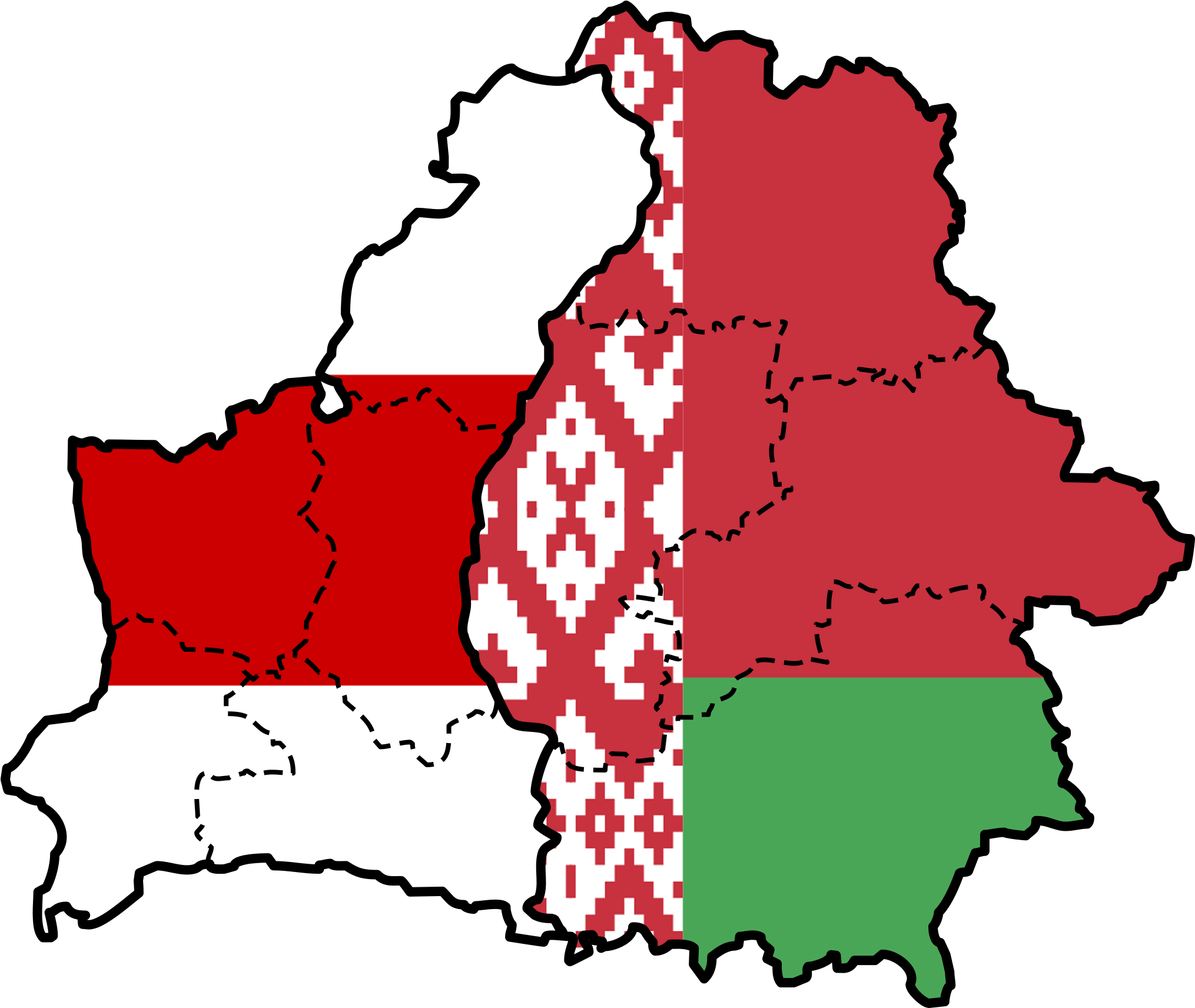 Pro Western And Pro Russian Belarus By Willkozz - Pro Russians In Belarus (2515x1769)
