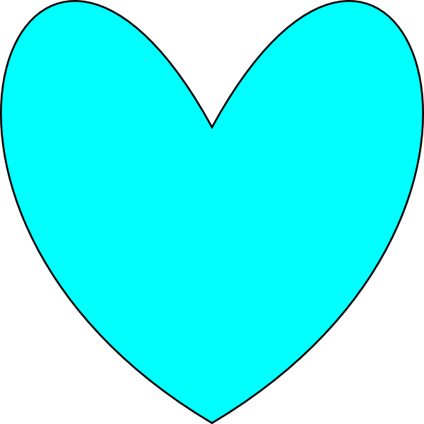 Heart 53 Clip Art - Mint Green Heart Clipart (600x600)
