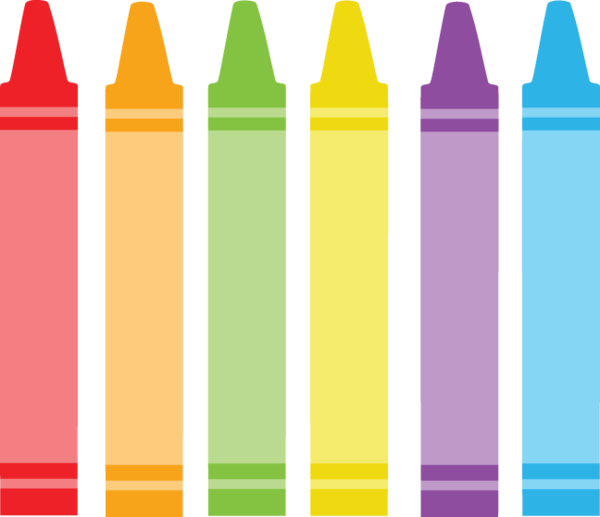 684 Graphic Crayons - Crayones De Colores Dibujo (648x558)
