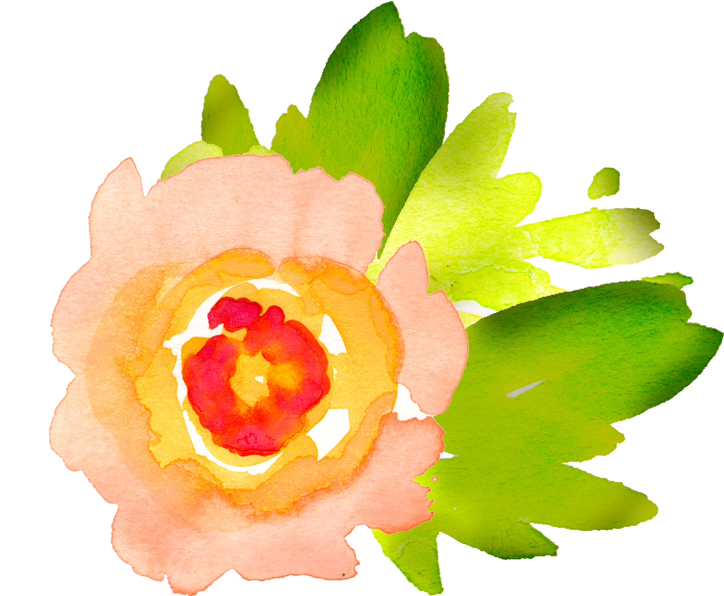 Free Watercolor Floral Elements- Pretty - Watercolour Flower Png Clipart (1515x1398)