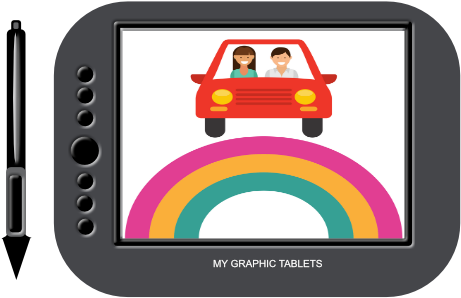 Over The Rainbow - Xp Pen Deco 3 Size (500x300)