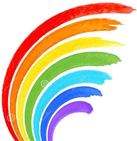 Rainbow Watercolor Painting Stock Photography Clip - Rainbow Brush Stroke Png (500x536)