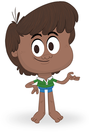 The Barefoot Bandits Tv Programme New Zealand - Boy Barefoot Cartoon Png (301x466)