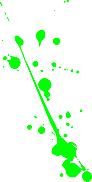 Splatter Clipart Lime Green Paint - Blood Splatter On Walls Drawing (300x590)