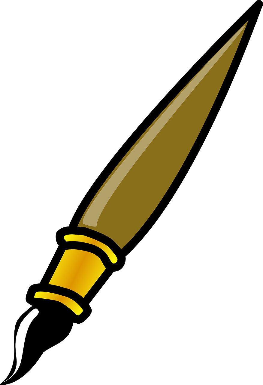 Palette - Paint Brush Clip Art (876x1280)