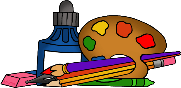 Art Supplies - School Supplies Clipart Png (648x356)