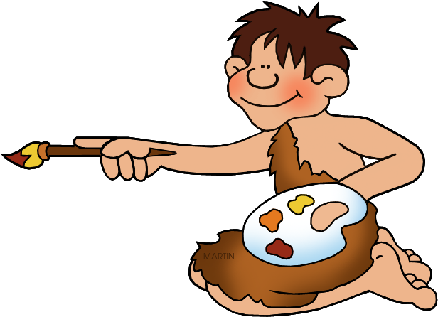 Cave Painting - Easy Paintings For Kids (648x483)