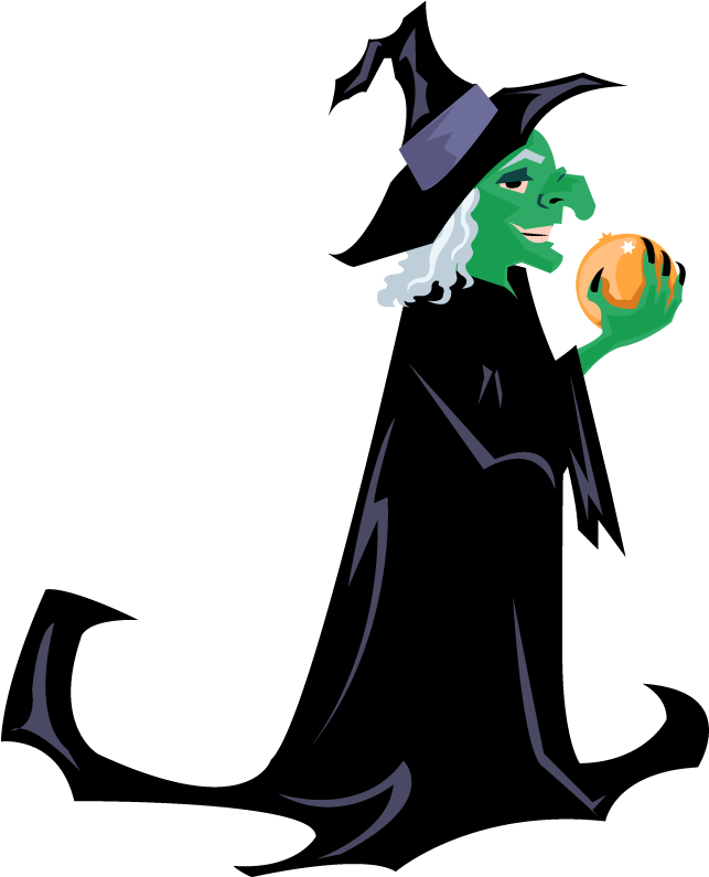 Witch Clipart Green Witch - Green Witch Clipart (675x794)