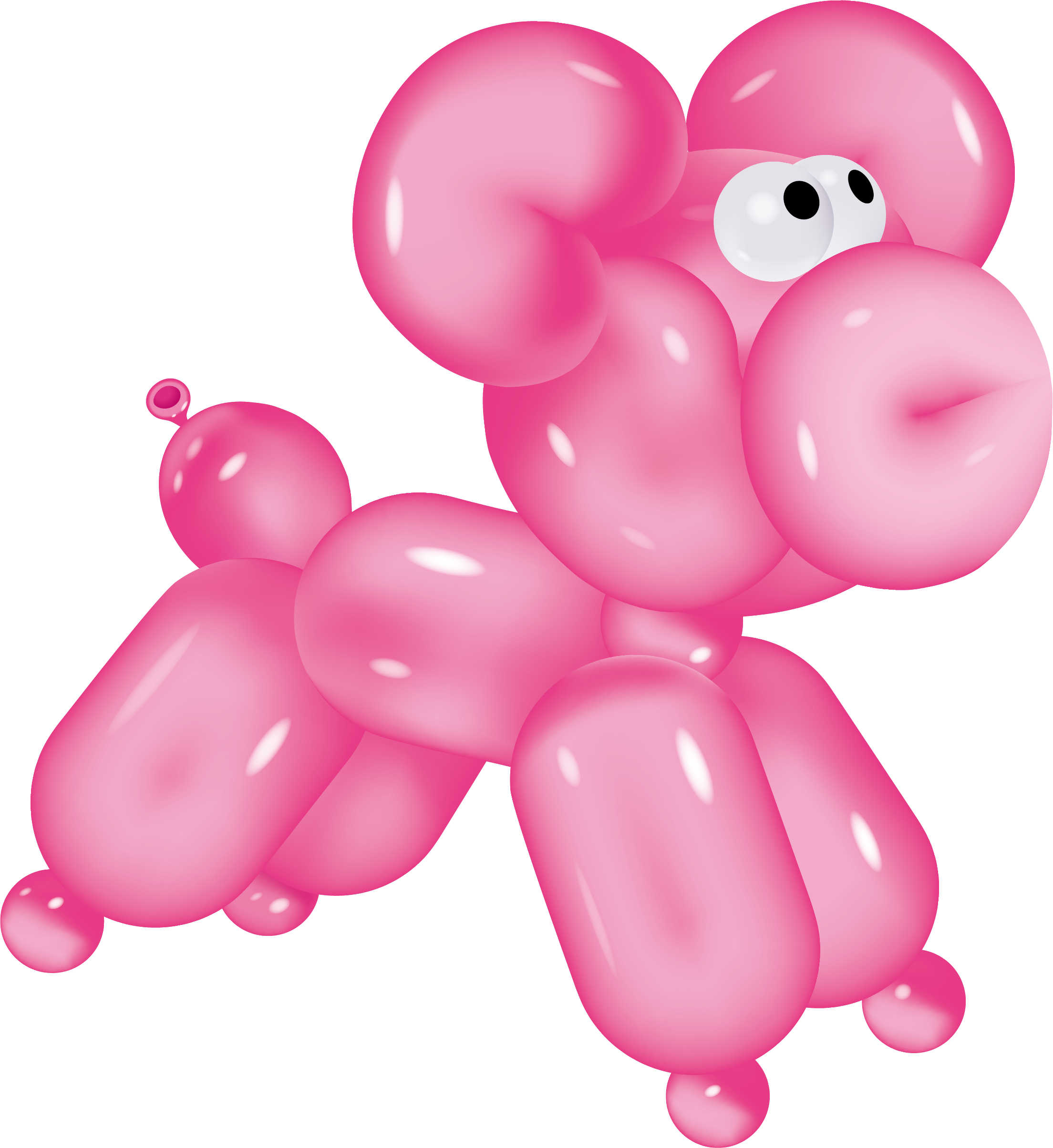 Balloon Dog Balloon Modelling Clip Art - Balloon Dog Balloon Modelling Clip Art (2208x2408)