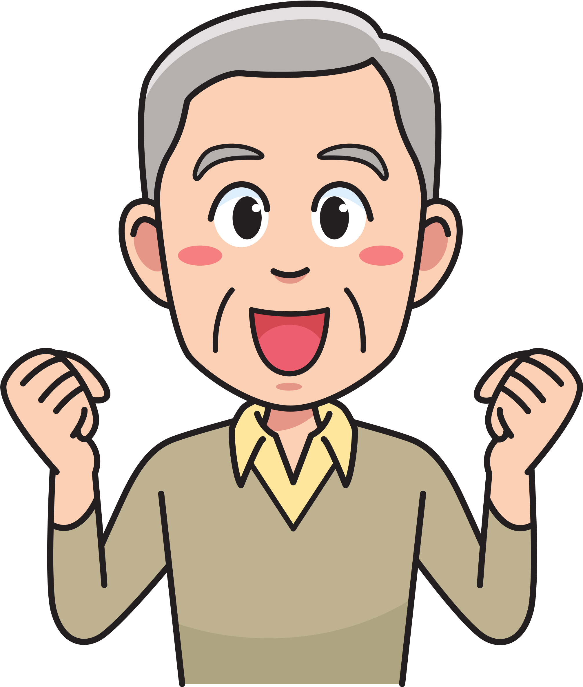 Clip Art Details - Grandfather Png (2041x2400)
