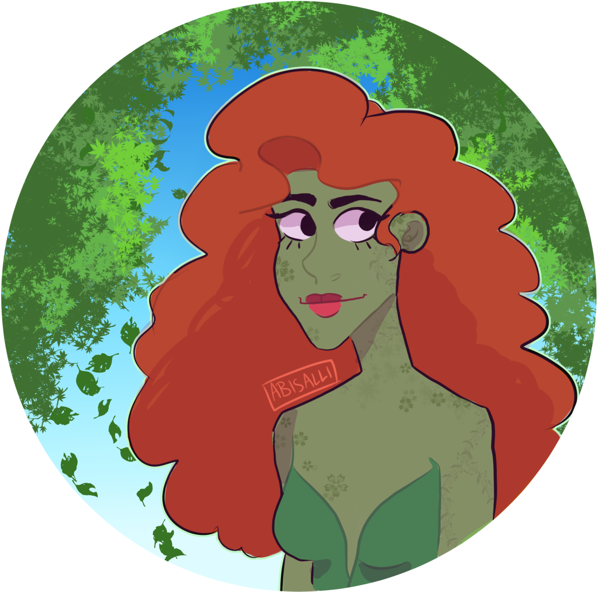 I Recently Got Clip Studio Paint And Been Messing Around - Poison Ivy (1280x1252)