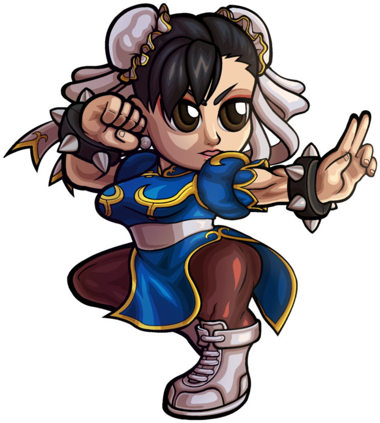 My Rendition Of Chun-li, Chibi Style - Chibi Street Fighter (807x991)