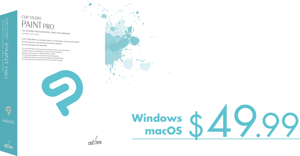 Clip Studio Paint Pro $49 - Smith Micro Clip Studio Paint Ex Education/nonprofit (1000x520)