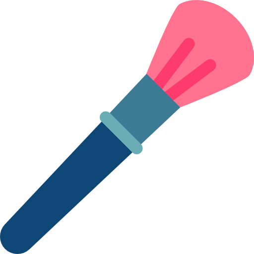 Makeup Brush Clipart - Make Up Brush Icon Png (512x512)