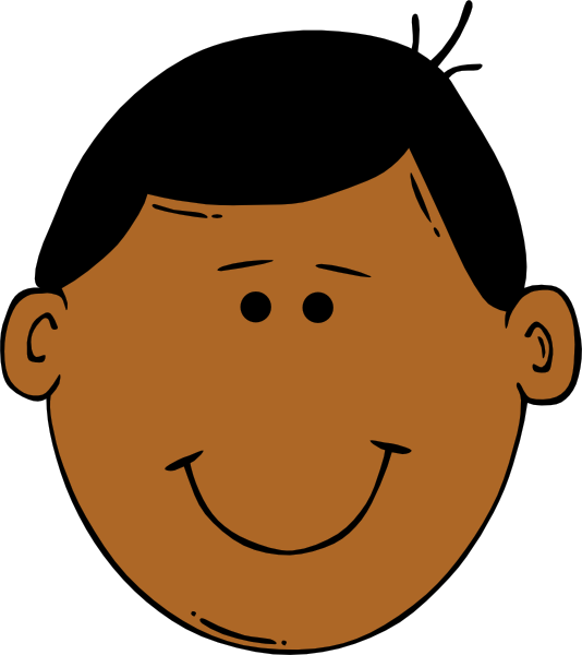 Cartoon Faces Clipart - Cartoon Face (534x600)