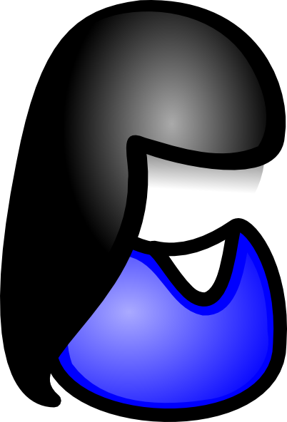 Black Girl Icon Clip Art - Clip Art (402x592)