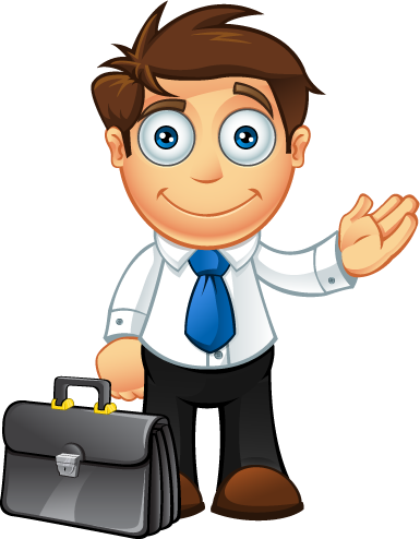 Blue Tie Business Man - Businessperson (385x494)