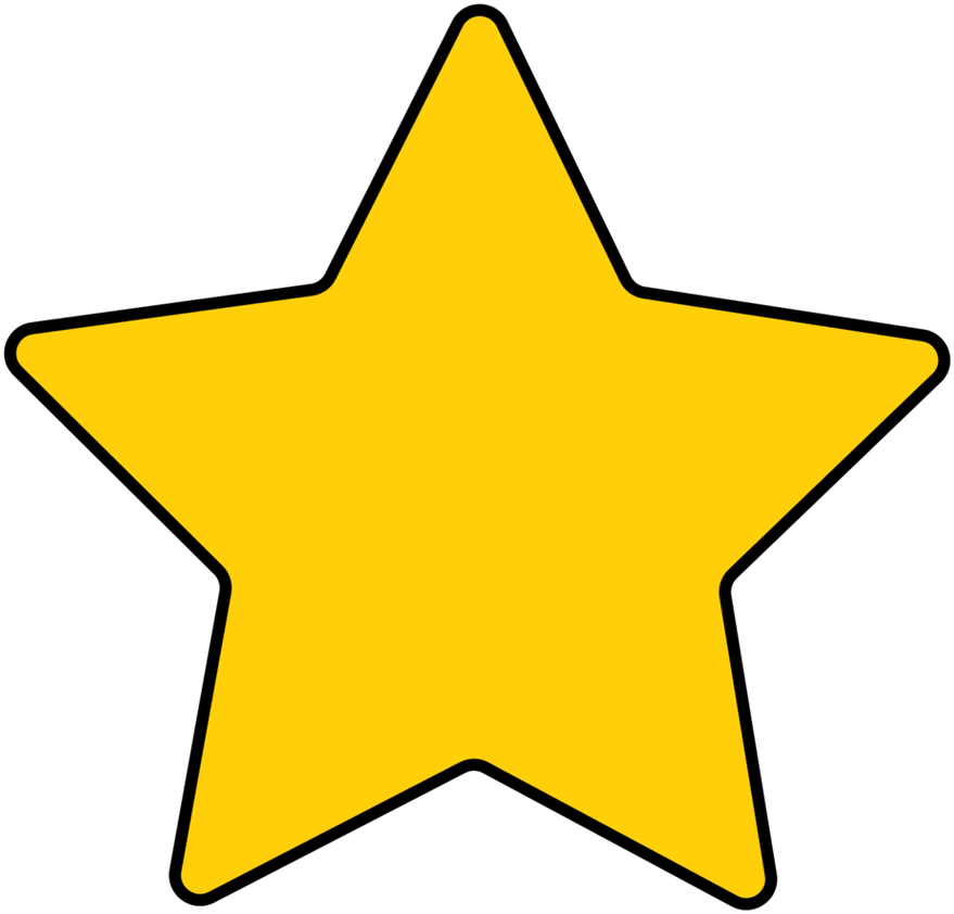 Star, Yellow Star - Clip Art (900x858)