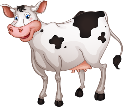 Fancy Cute Cow Clipart Funny Cows Farm Animal Images - Cow Clipart (400x400)