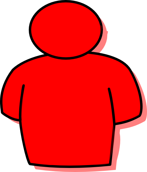 Person Clipart Cliparts - Person Clipart Red (510x598)