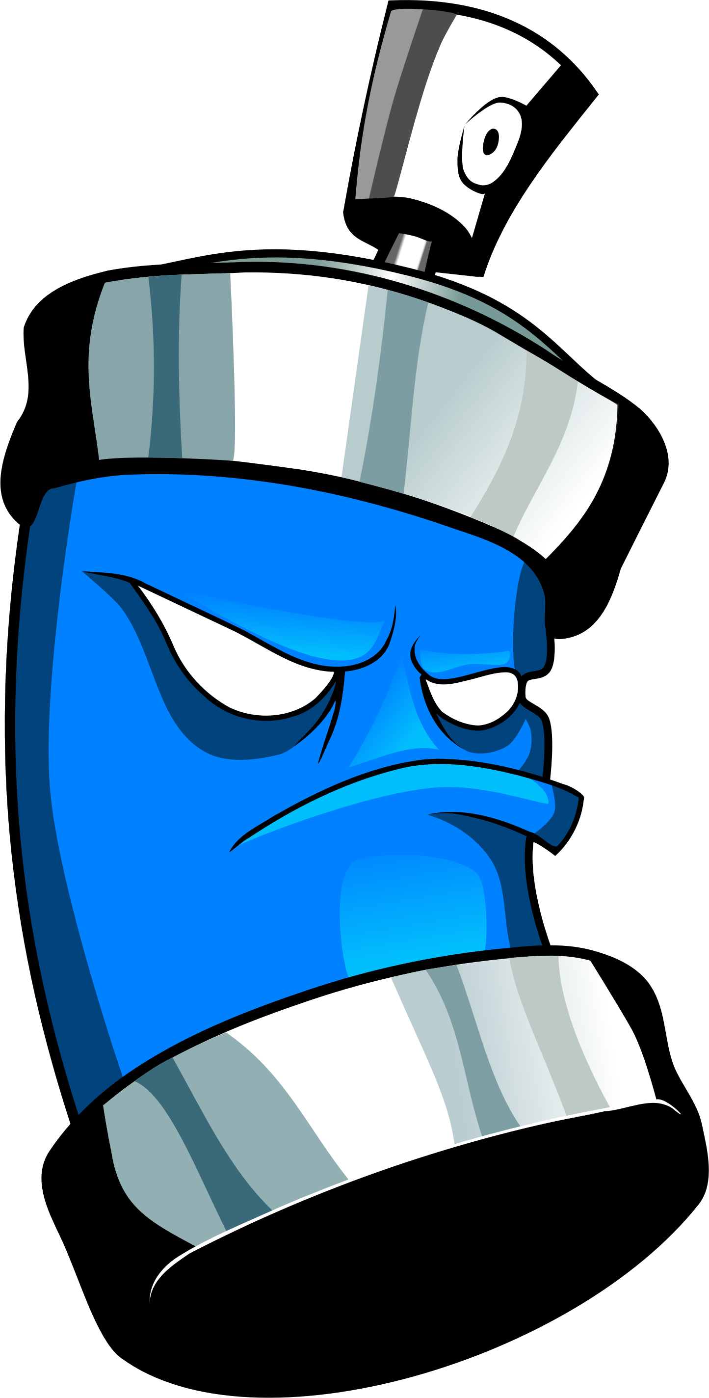 Full Size Of Drawing - Spray Can Cartoon Characters (1445x2848)