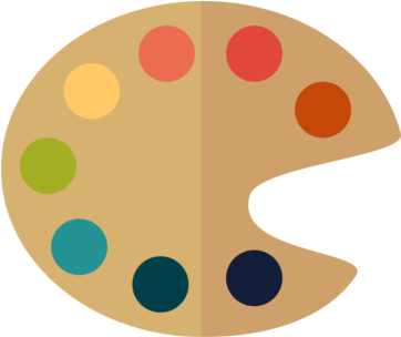 Slider Image1 - Color Palette Icon Png (361x350)