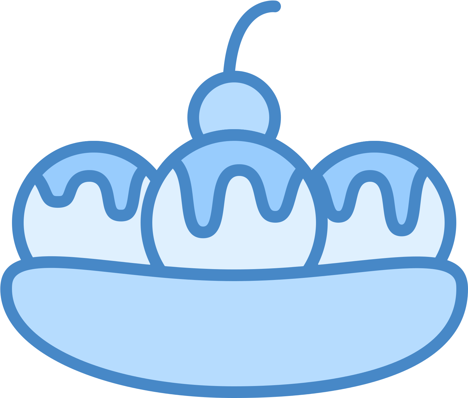 Banana Split Icon Free Download At Icons8 - Banana Split (1600x1600)