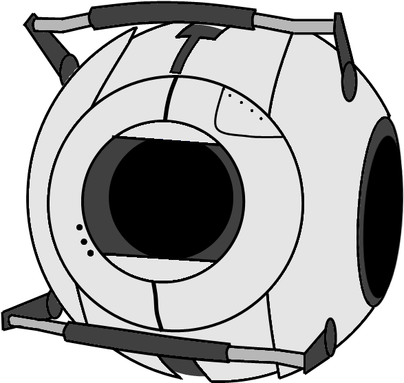 Portal Clipart Portal 2 - Anger Core Portal 2 (613x572)